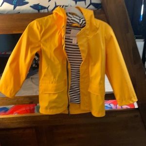 EUC Cat and Jack 3t raincoat yellow